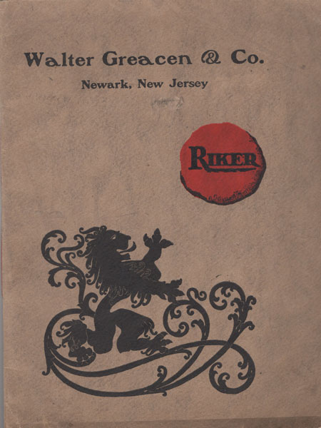 Accessories For The Horse. Trade Catalog WILLIAM F. RIKER