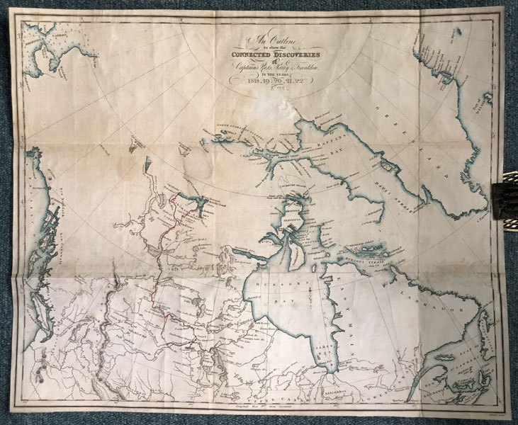Four Maps For The First Expedition By Captain John Franklin In 1819 & 1820 ROYAL NAVY