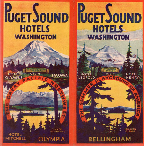 Puget Sound Hotels, Washington. The Great Pacific Northwest PUGET SOUND HOTELS