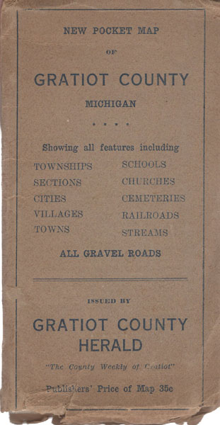 New Pocket Map Of Gratiot County, Michigan GRATIOT COUNTY HERALD