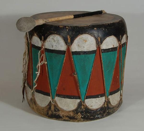 Cochiti Drum With Beater ARTIST UNKNOWN