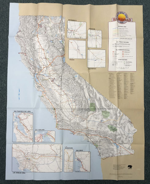 California State Railroad Map CALTRANS DIVISION OF MASS TRANSPORTATION
