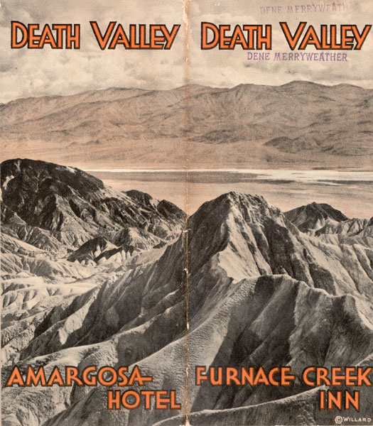 Death Valley. Furnace Creek Inn, Amargosa Hotel LTD DEATH VALLEY HOTEL CO.