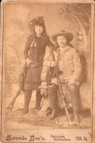 Cabinet Card Of Pawnee Bill And May Lillie SWORDS BRO'S