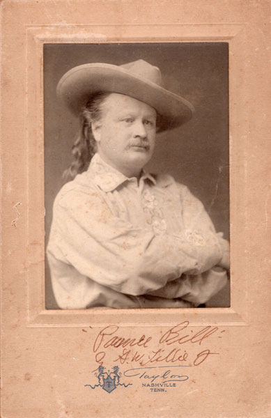 Cabinet Card Of Gordon W. Lillie "Pawnee Bill" TAYLOR PROFESSIONAL PHOTOGRAPHERS