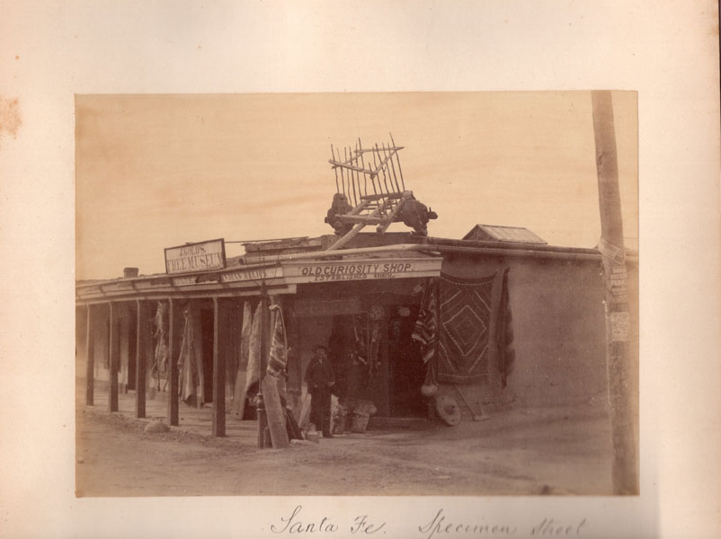 Photograph Of Isaac Jacob "Jake" Gold's Old Curiosity Shop On San Francisco Street In Santa Fe, New Mexico UNKNOWN PHOTOGRAPHER