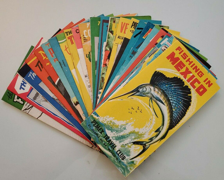 24- Pemex Travel Brochures Of Mexico, 1959 Pemex Travel Club