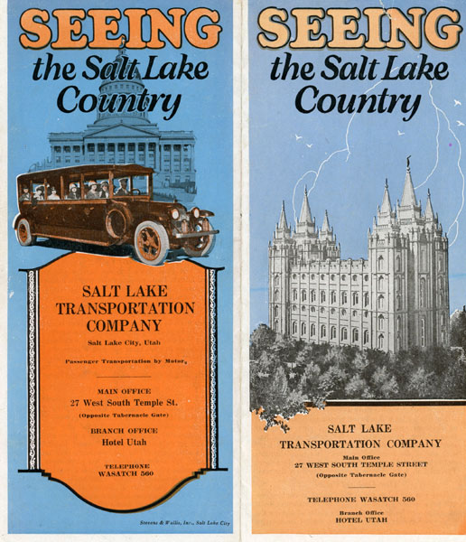 Seeing The Salt Lake Country Salt Lake Transportation Company