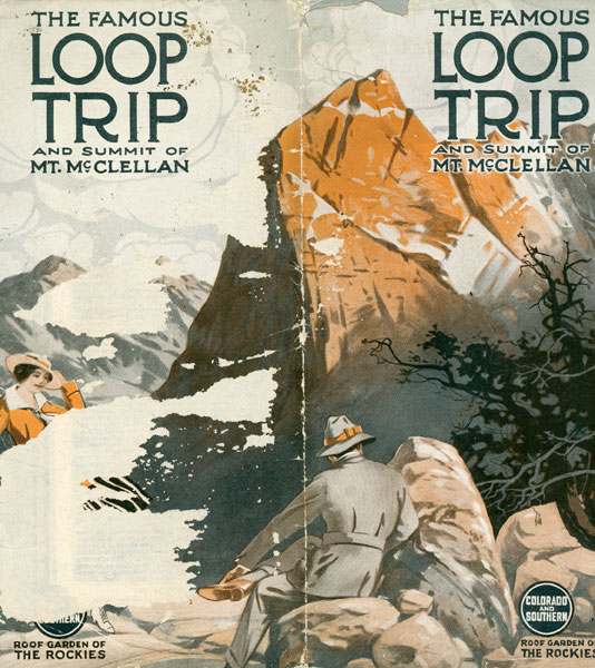 The Famous Loop Trip And Summit Of Mt. Mcclellan Colorado And Southern Railroad