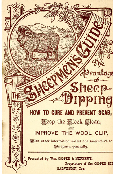 The Sheepmen's Guide. The Advantages Of Sheep Dipping, How To Cure And Prevent Scab, Keep The Flock Clean, And Improve The Wool Clip, With Other Information Useful And Instructive To Sheepmen Generally WILLIAM COOPER & NEPHEWS