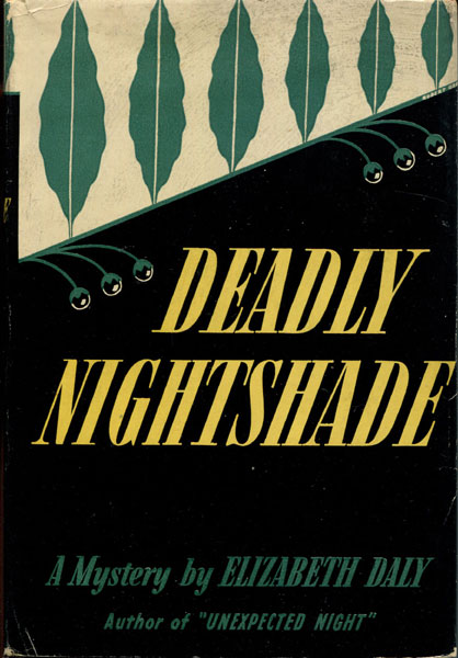 Deadly Nightshade. ELIZABETH DALY
