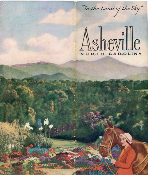 Asheville, North Carolina. "In The Land Of The Sky." (Cover Title) ASHEVILLE CHAMBER OF COMMERCE [GEORGE MASA, PHOTOGRAPHER]