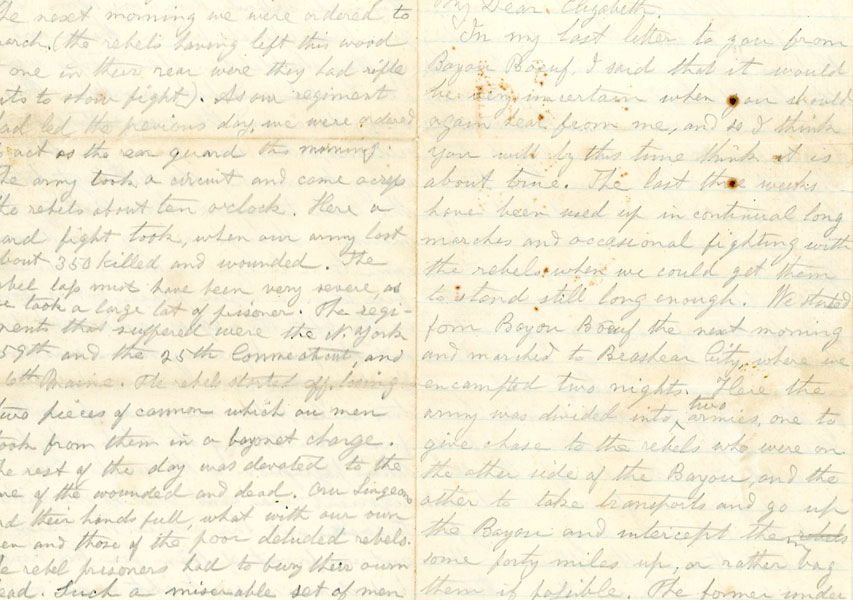 Three Civil War Letters Written From Louisiana, 1863-1864, By A Union Soldier MILES, EDMUND [WRITTEN BY]