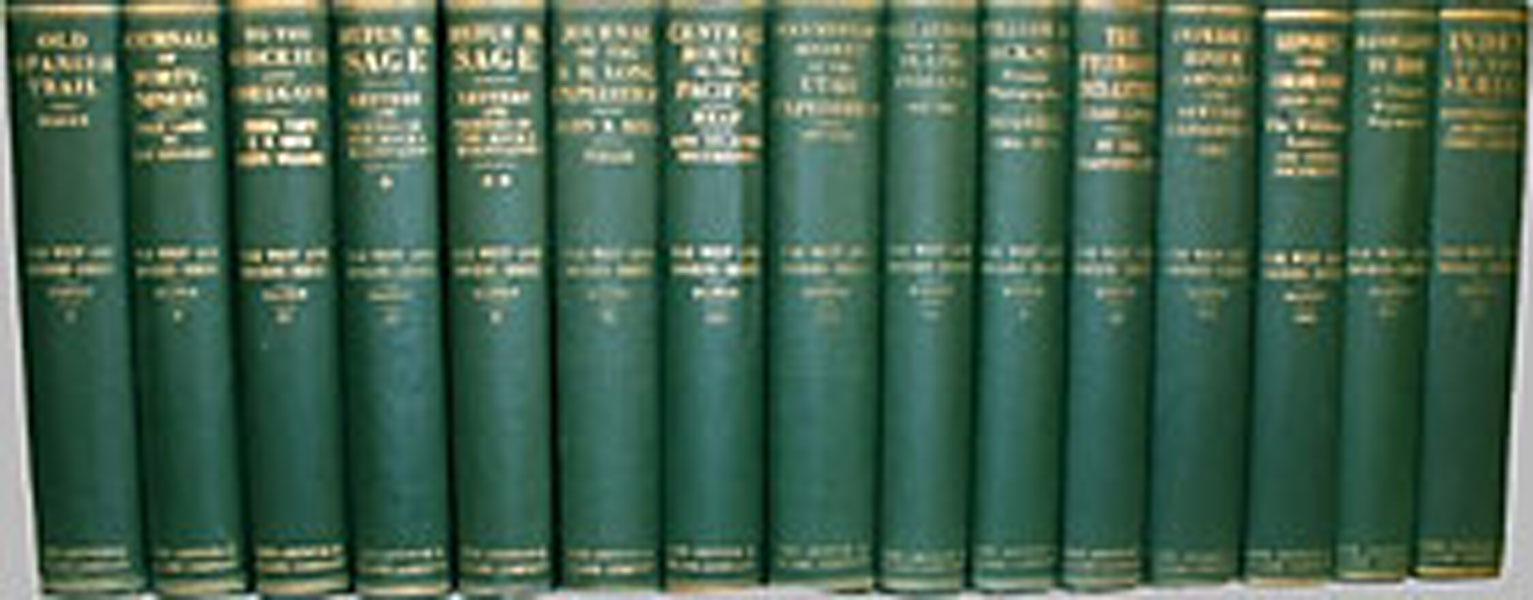 The Far West And Rockies Historical Series, 1820-1875. Fifteen Volumes LEROY R. AND ANN W. HAFEN HAFEN