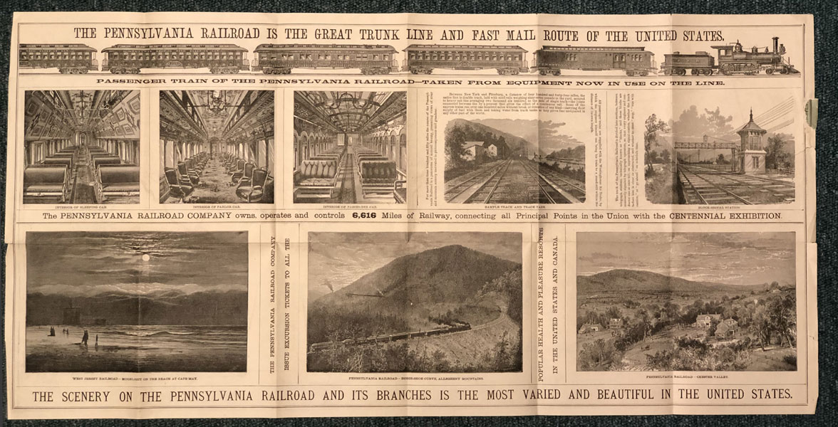 General Map Of The Pennsylvania Railroad And Its Connections PENNSYLVANIA RAILROAD COMPANY