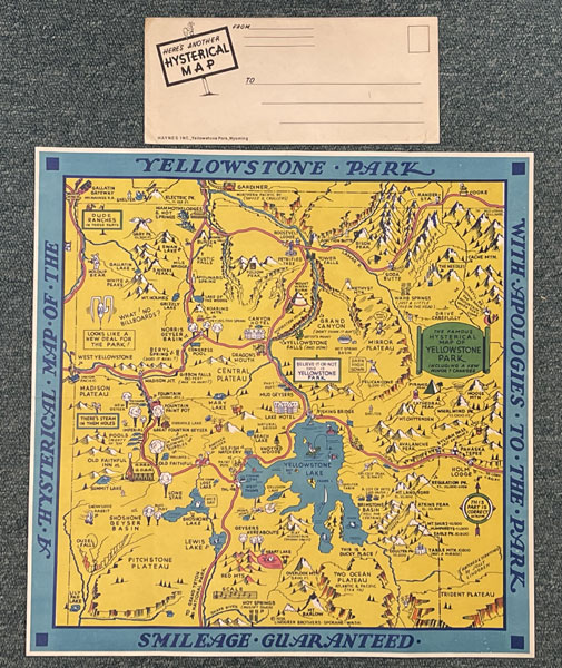 A Hysterical Map 0f The Yellowstone Park JOLLY LINDGREN