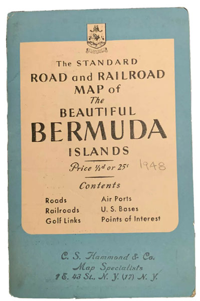 The Standard Road And Railroad Map Of The Beautiful Bermuda Islands EUPHEMIA YOUNG BELL