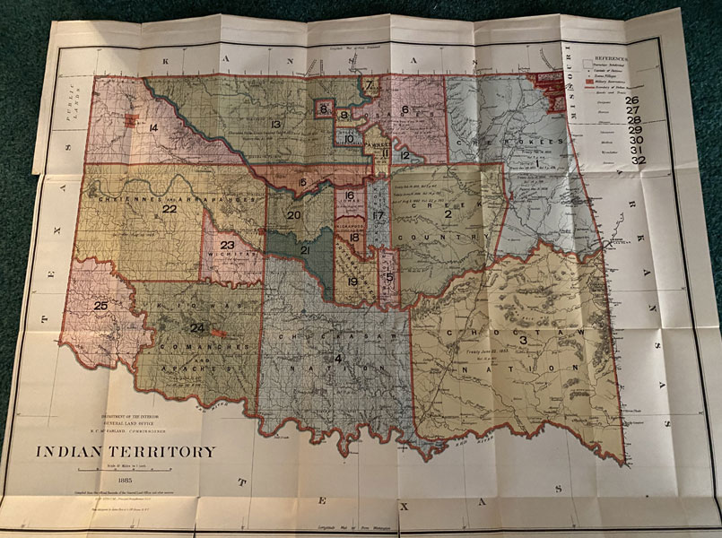 Indian Territory. Map - Indian Territory