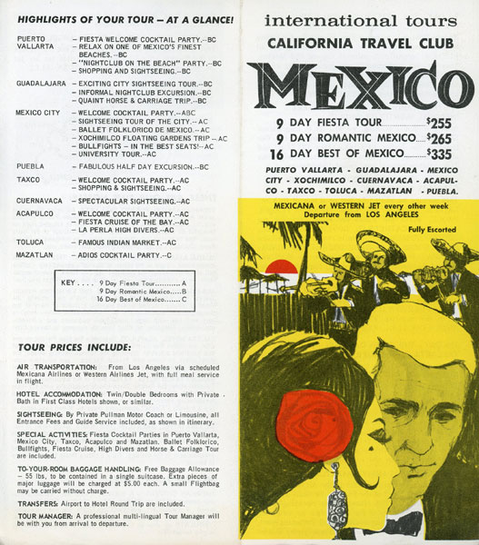 International Tours. California Travel Club. Mexico California Travel Club