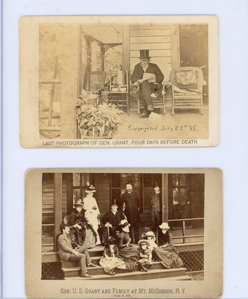 Two Cabinet Cards Taken Of General Ulysses S. Grant Taken Four Days Before His Death GILMAN PHOTOGRAPHER