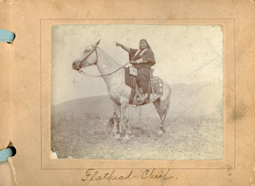 Kalispell, Montana Photograph Album Containing Kootenai Native Americans 1895-1904 UNKNOWN PHOTOGRAPHER