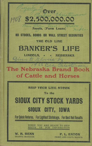 The Nebraska Brand Book NEBRASKA LIVESTOCK COMMISSION