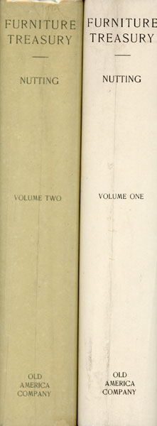 Furniture Treasury (Mostly Of American Origin) All Periods Of American Furniture With
Some Foreign Examples In America, Also American Hardware And Household Utensils. Two Volumes WALTER NUTTING