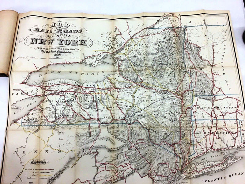G. Woolworth Colton's Railroad, Township & Distance Map Of New England With Adjacent Portions Of New York, Canada And New Brunswick G. WOOLWORTH COLTON