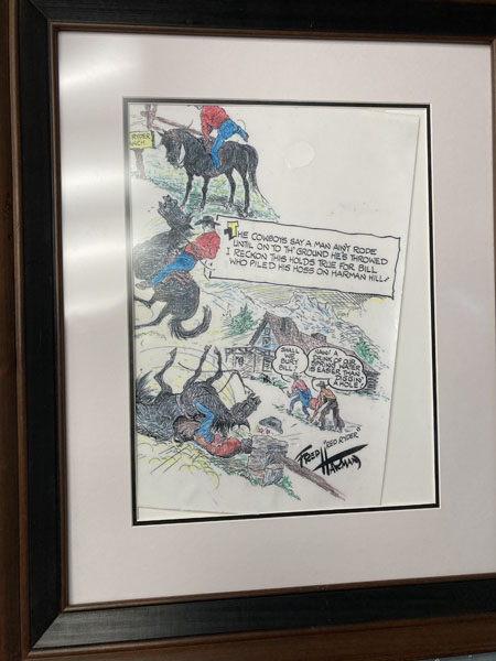 Colorful Art By Fred Harman, Creator Of The Cartoon Strip "Red Ryder  And Little Beaver" FRED HARMAN
