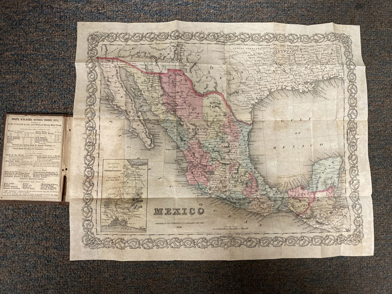 Colton's Map Of Mexico J. H. COLTON
