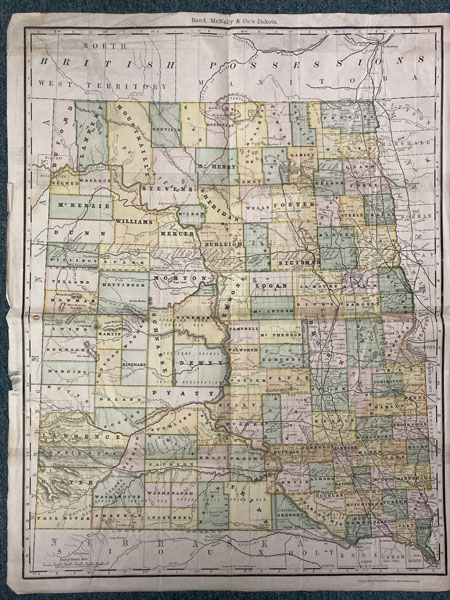 Rand, Mcnally & Co.'S Dakota Territory Map Rand Mcnally & Company