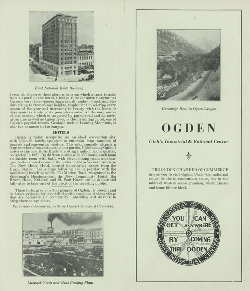 Ogden: Utah's Industrial & Railroad Center The Ogden Chamber Of Commerce