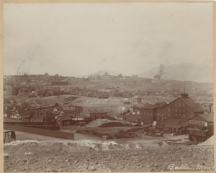 View Of Butte, Montana In 1890 Showing Extensive Copper Mining Activity UNKNOWN PHOTOGRAPHER