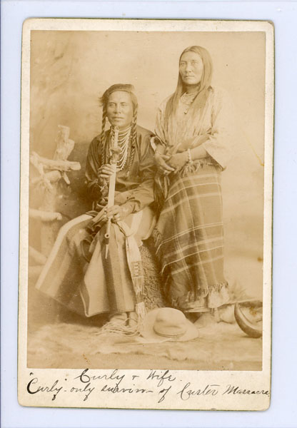 Cabinet Card Photograph Of Curly And His Wife ORLANDO SCOTT GOFF