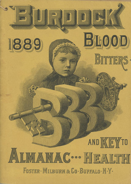 1889 Burdock Blood Bitters Almanac And Key To Health Foster, Milburn & Company, Buffalo, New York