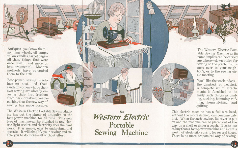 The Western Electric Portable Sewing Machine Lehigh Valley Light & Power Co.