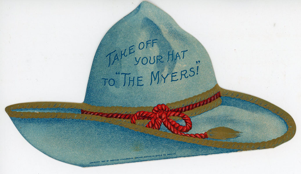 "Take Off Your Hat To The Myers!" F. E. Myers & Bro, Ashland, Ohio