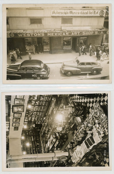 An Uncommon Sales Sample Photograph Archive For Weston's Mexican Art Shop In Mexico City THOMAS P WESTON