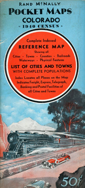 Rand Mcnally Pocket Maps Of Colorado For Tourists, Travelers, Shippers, General Commercial And Business Reference RAND MCNALLY & COMPANY