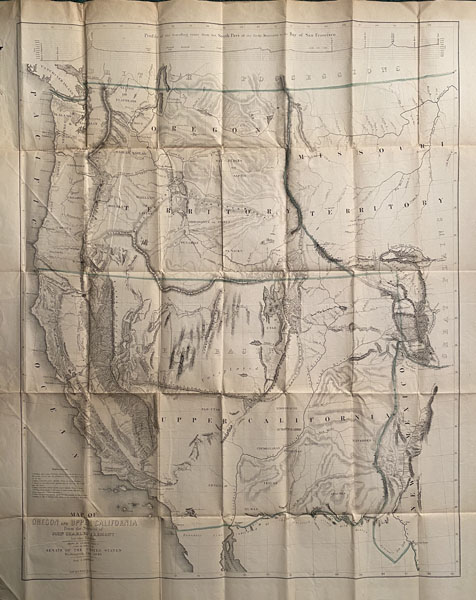 Map Of Oregon And Upper California Fremont, John Charles
