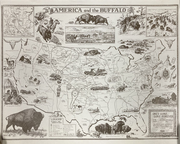 Map - America And The Buffalo MICHAEL H. BEVANS