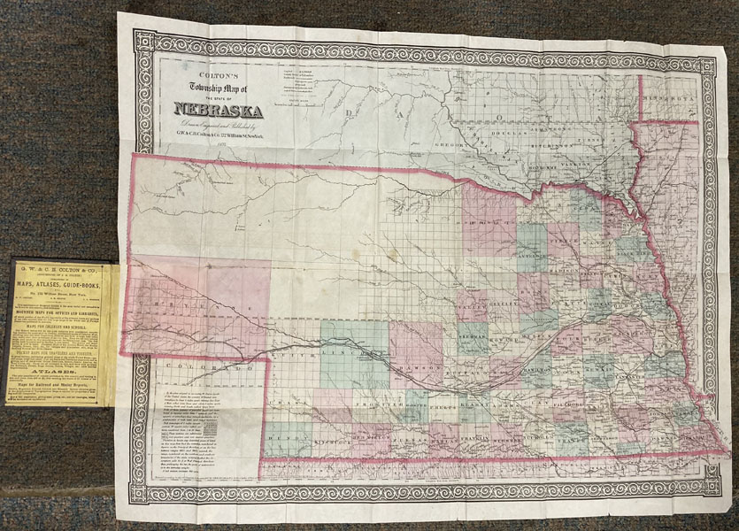 Colton's Township Map Of The State Of Nebraska Drawn, Engraved And Published By G. W. & C. B. Colton & Co., G. W. & C. B. COLTON & CO.