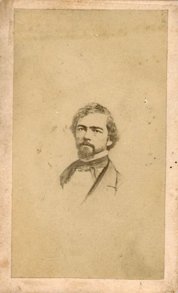 Vignette Bust Portrait Carte De Visite Of Isaac Ingalls Stevens, First Territorial Governor Of Washington PHOTOGRAPHER UNKNOWN