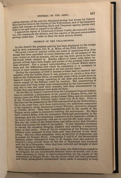 Report Of The General Of The Army GEORGE W. McCRARY