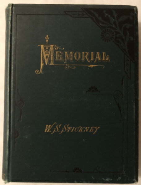 Memorial Sketch Of William Soule Stickney By His Father Stickney, William