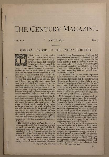 General Crook In The Indian Country CAPTAIN JOHN G. BOURKE