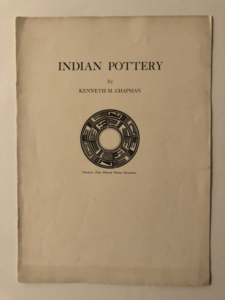 Indian Pottery KENNETH M CHAPMAN