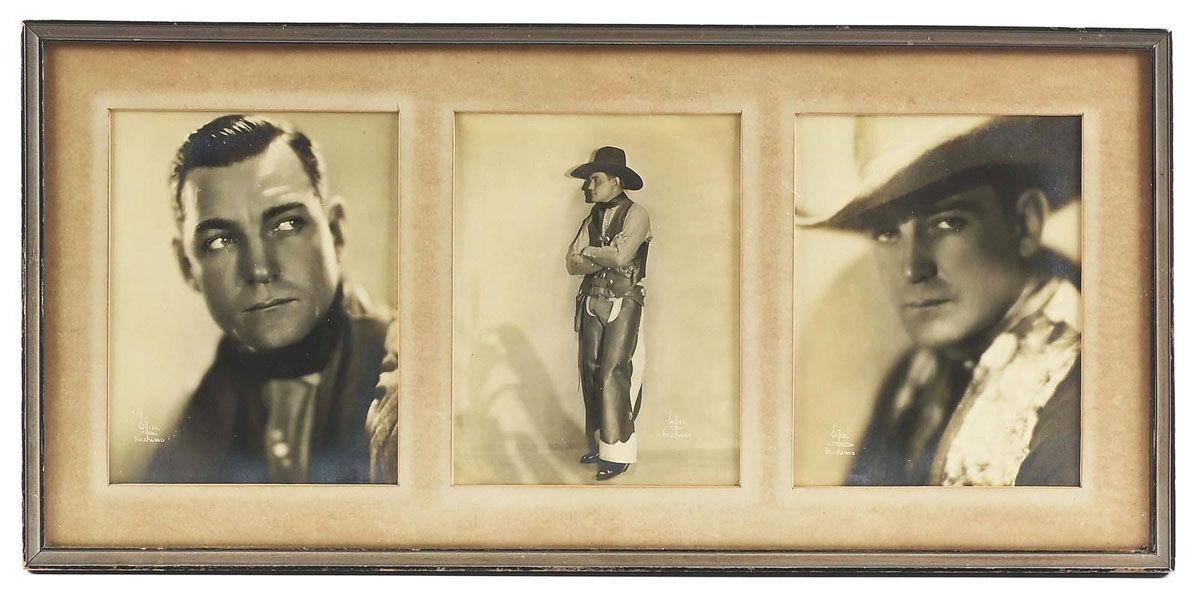 Three Framed Signed Buck Jones Photographs WITZEL, ALBERT [PHOTOGRAPHER]