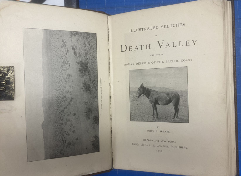 Illustrated Sketches Of Death Valley And Other Borax Deserts Of The Pacific Coast JOHN R SPEARS