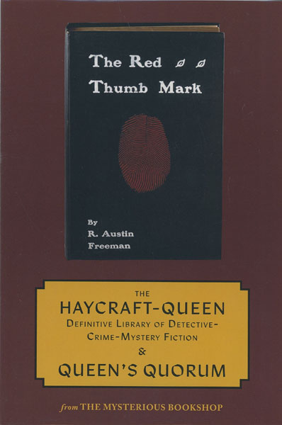 The Haycraft-Queen Definitive Library Of Detective-Crime-Mystery Fiction & Queen's Quorum. A Catalogue Of (Mostly) First Editions PENZLER, OTTO [COMPILER]